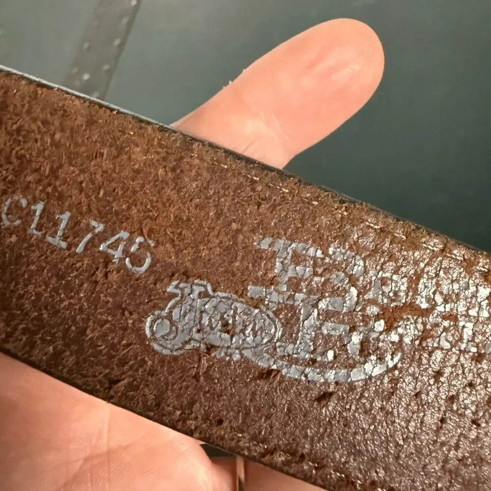 Justin Western Top Grain Leather Belt  Men’s Size 46